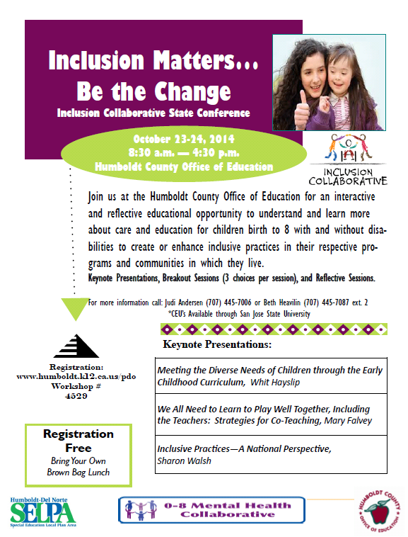 Inclusion Conference Flyer